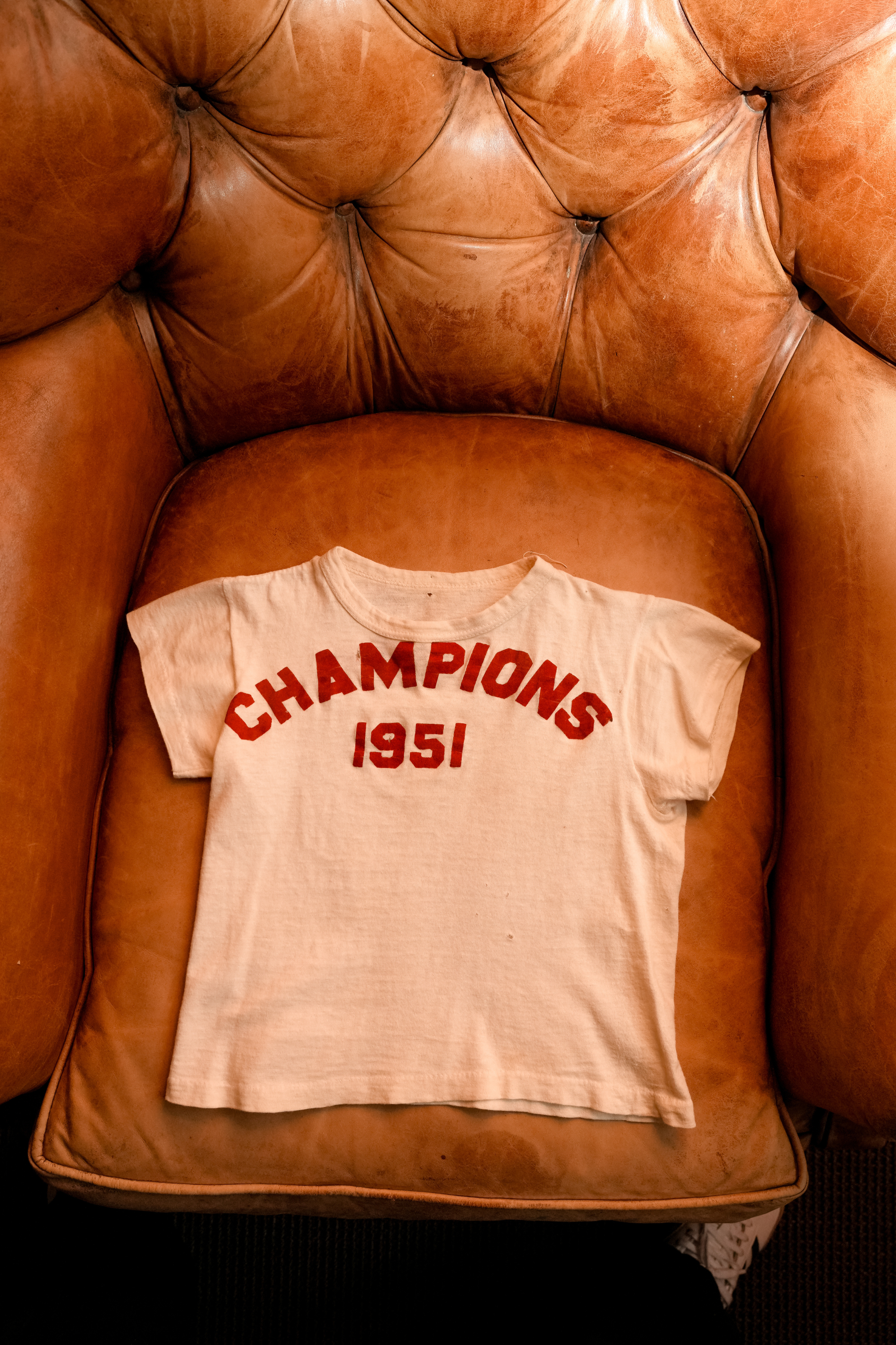 Rare True Vintage 1951 Champion Graphic Collegiate T-Shirt (XXS-XS)