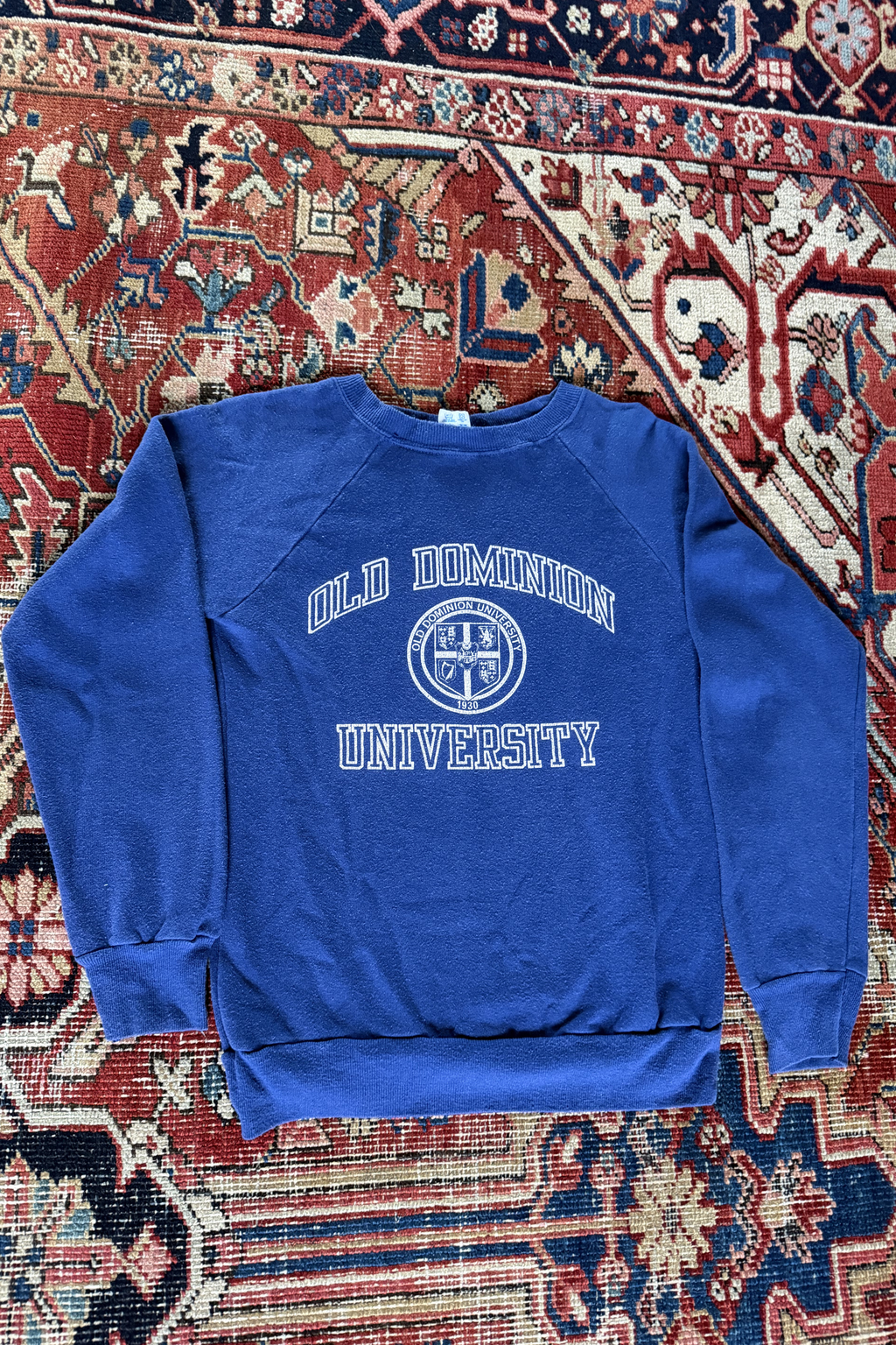 1980's Champion Old Dominion University Sweatshirt | Royal Blue (XS-M)