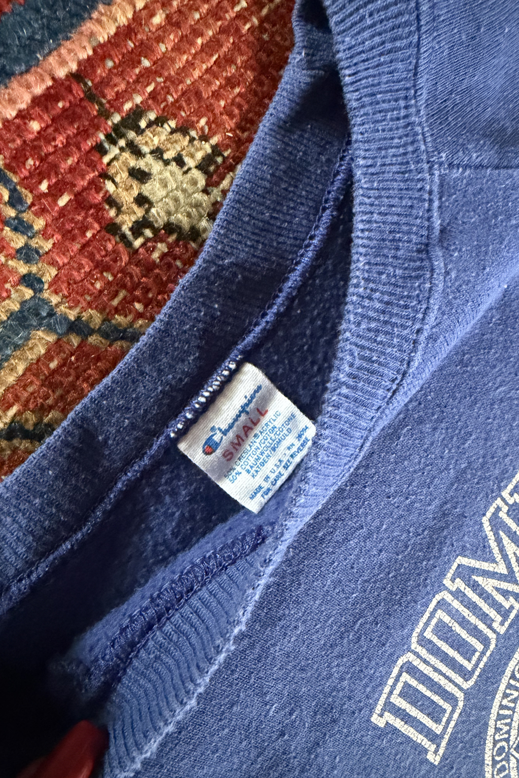 1980's Champion Old Dominion University Sweatshirt | Royal Blue (XS-M)