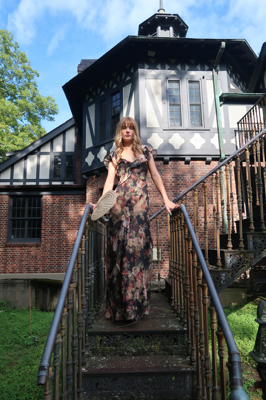 Ralph Lauren Collection Brienne Crinkle Chiffon Gown (XS-M)
