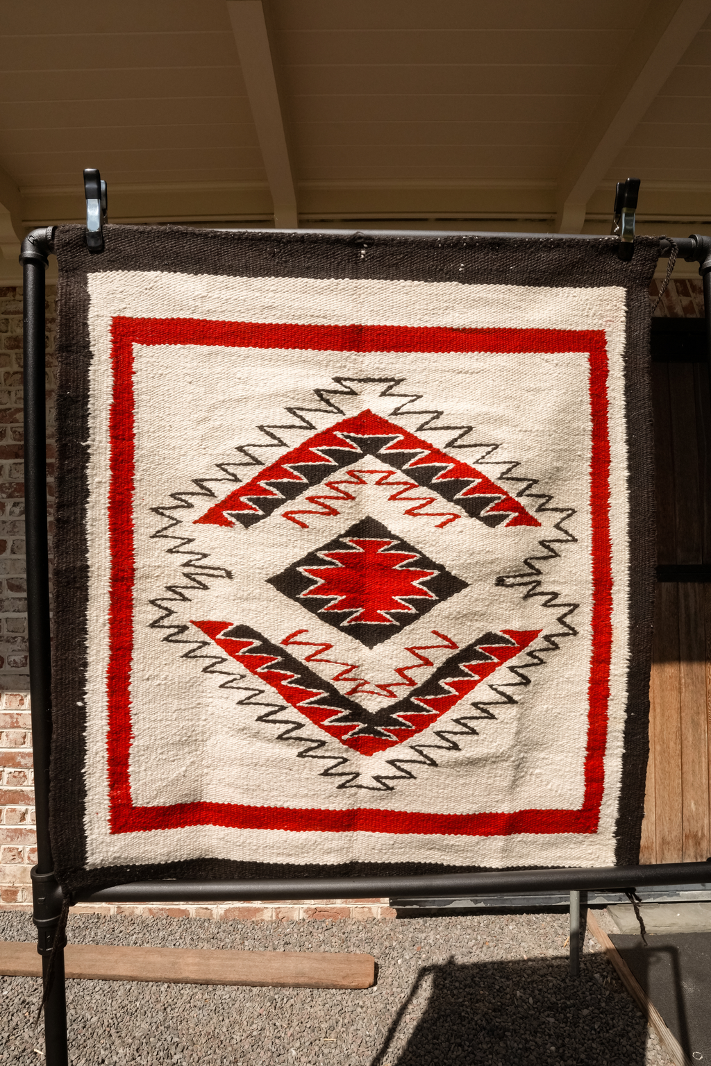 Historic Navajo Ganado Medallion Textile | c. 1940s collector's sampler