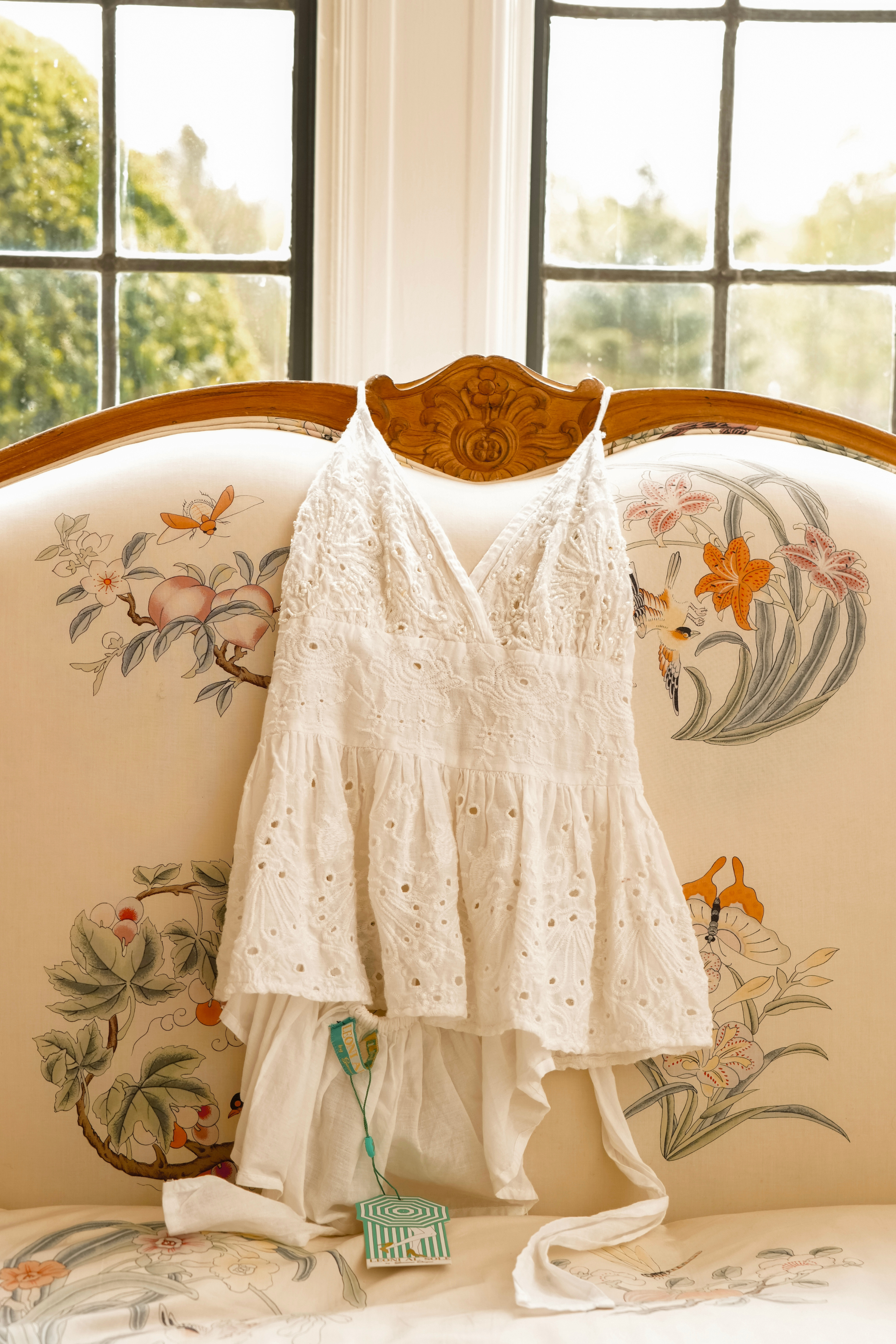 Bohemian Embroidered Eyelet Top (One Size)