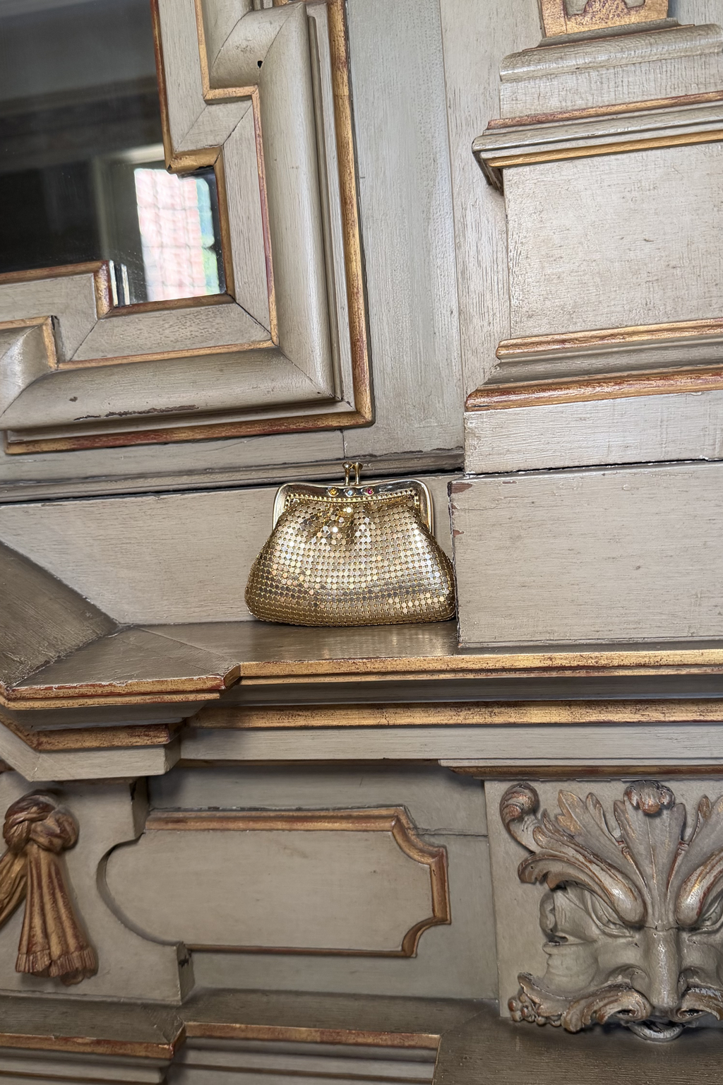 Vintage 1970s Albertario Milano Gold Mesh Micro Clutch | Made in Italy