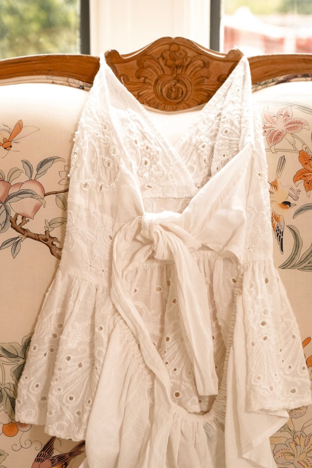 Bohemian Embroidered Eyelet Top (One Size)