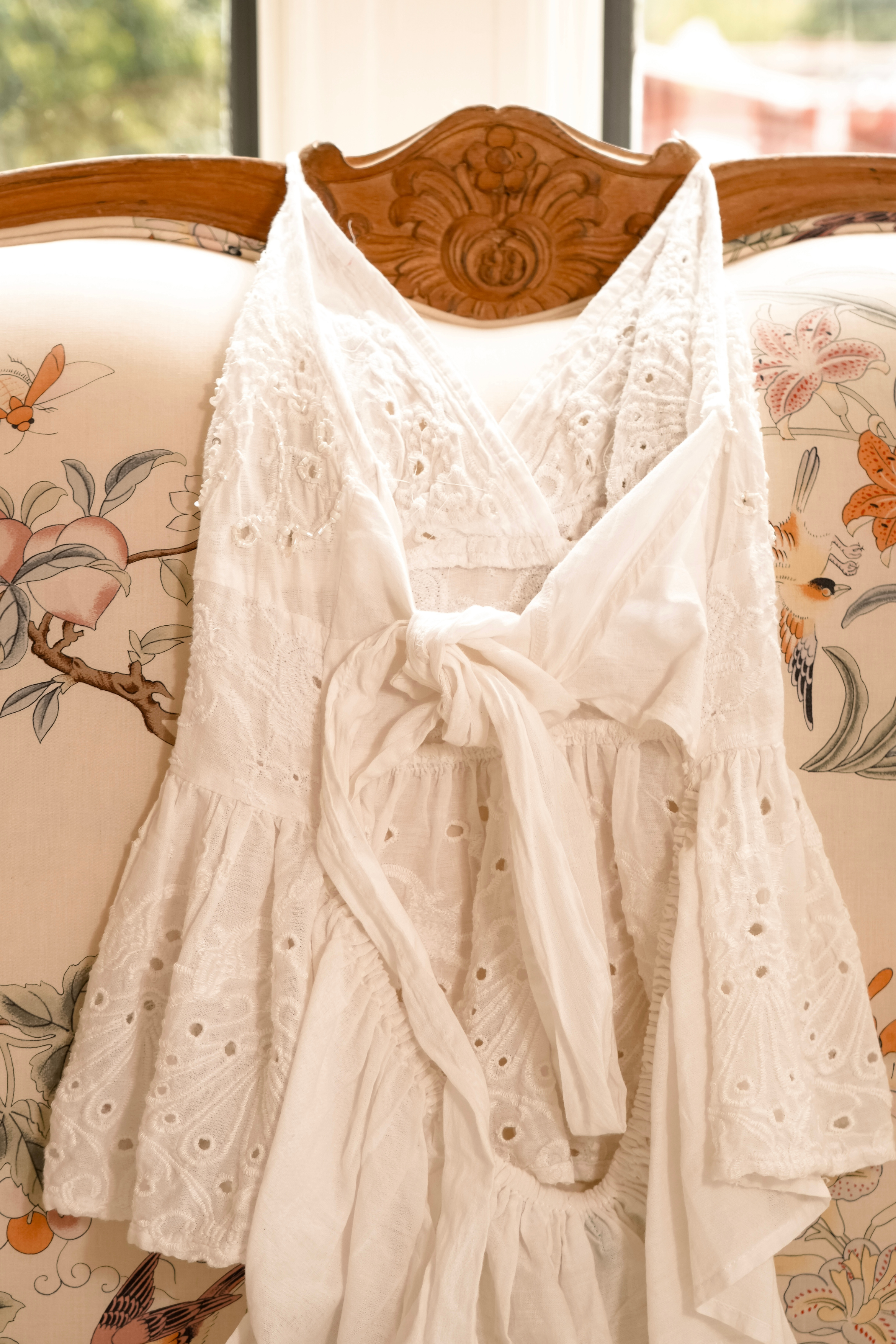 Bohemian Embroidered Eyelet Top (One Size)