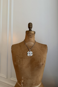 Vintage Mexican Sterling Silver 925 Cross Pendant Necklace, Signed TM-24