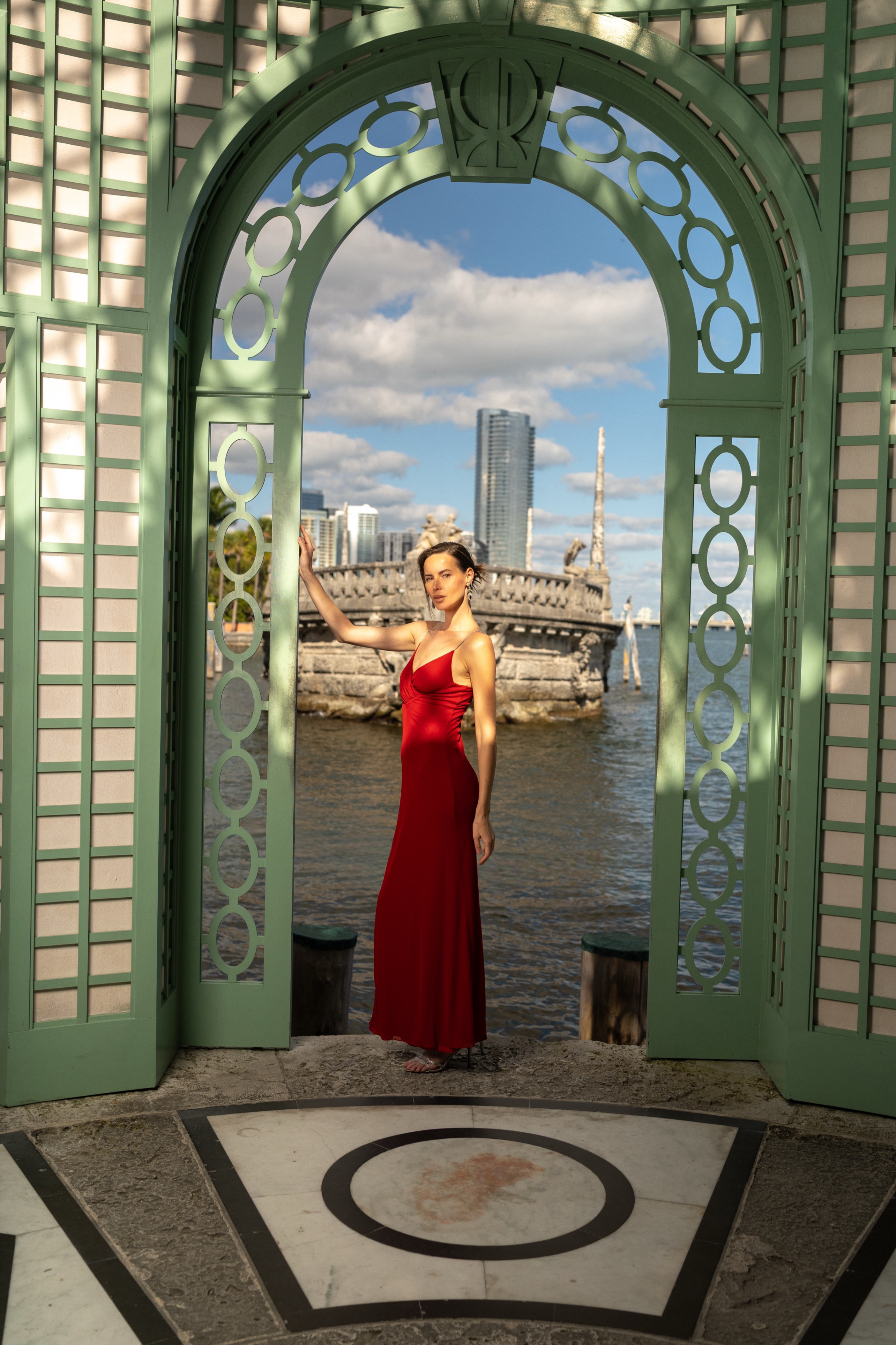 Rare Balmain Crystal Strap Red Carpet Gown – Early 2000s (XS-S)