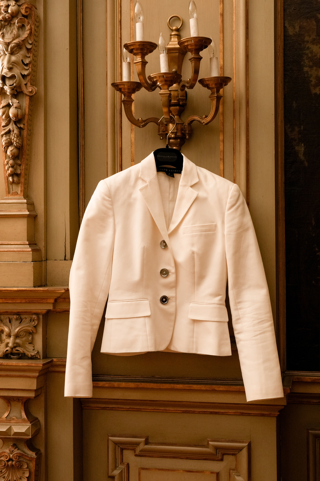 Vintage Ralph Lauren Black Label soft White Tailored Blazer | Size 4