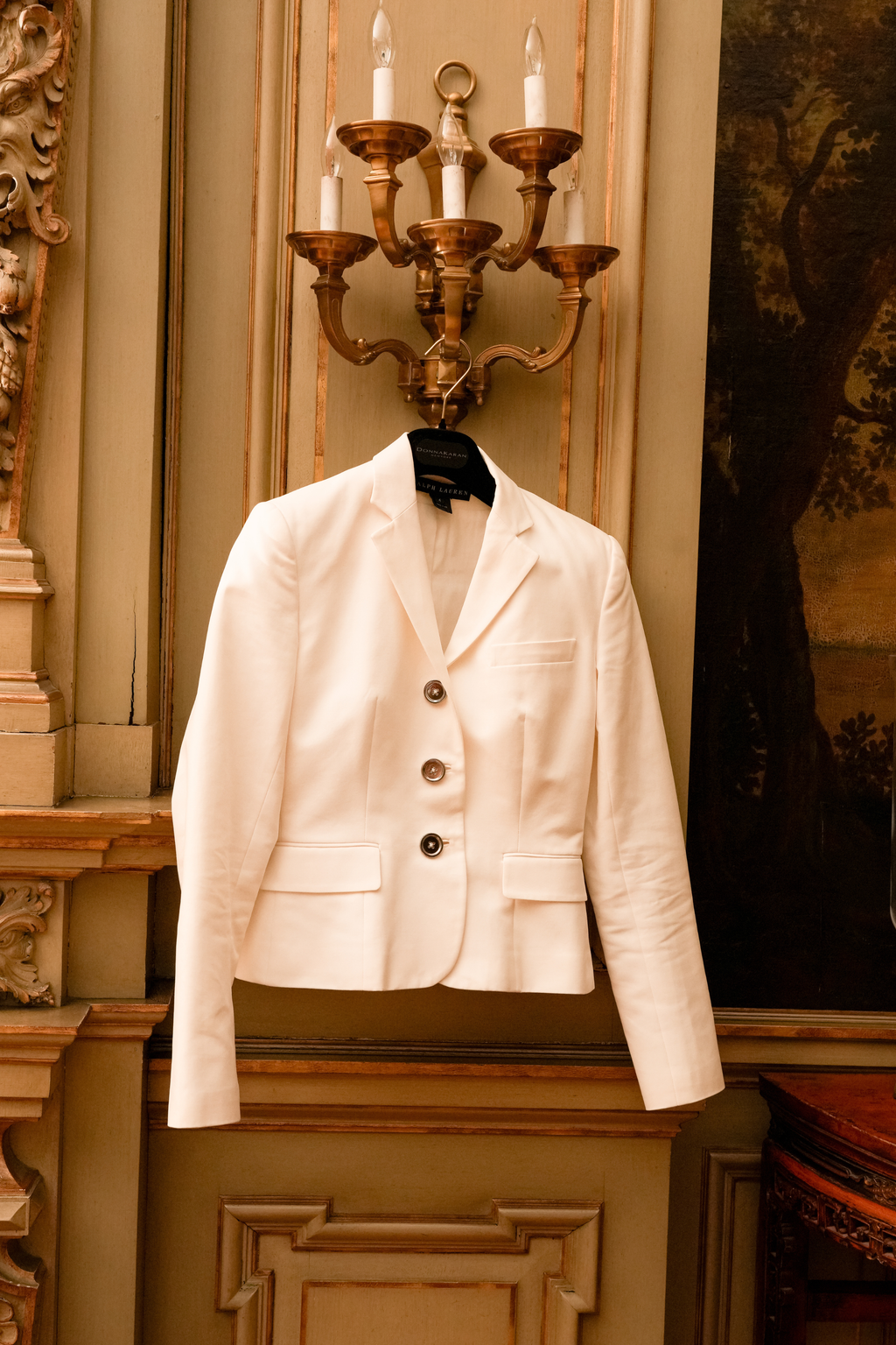 Vintage Ralph Lauren Black Label soft White Tailored Blazer | Size 4