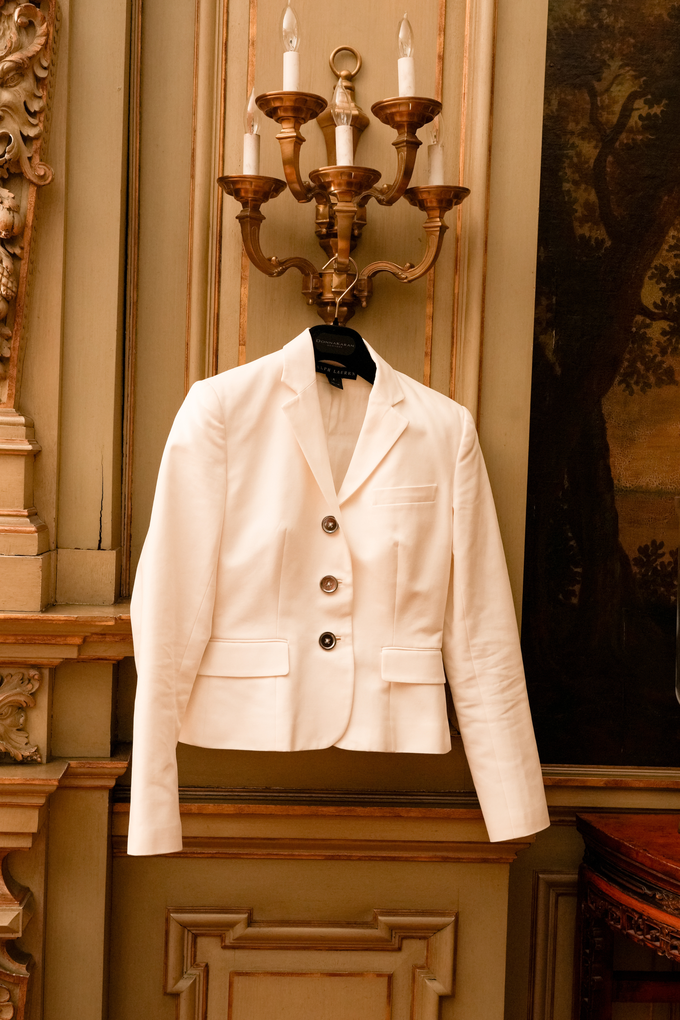 Vintage Ralph Lauren Black Label soft White Tailored Blazer | Size 4