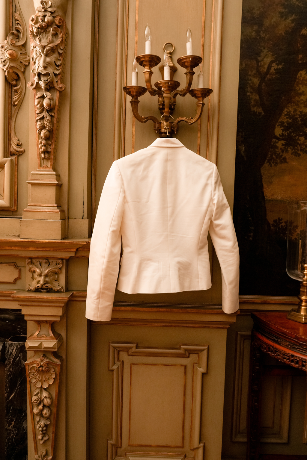 Vintage Ralph Lauren Black Label soft White Tailored Blazer | Size 4