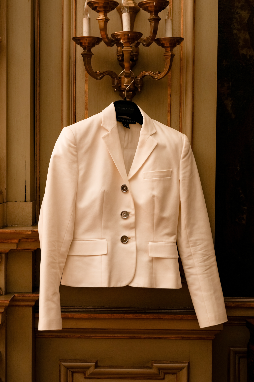 Vintage Ralph Lauren Black Label soft White Tailored Blazer | Size 4