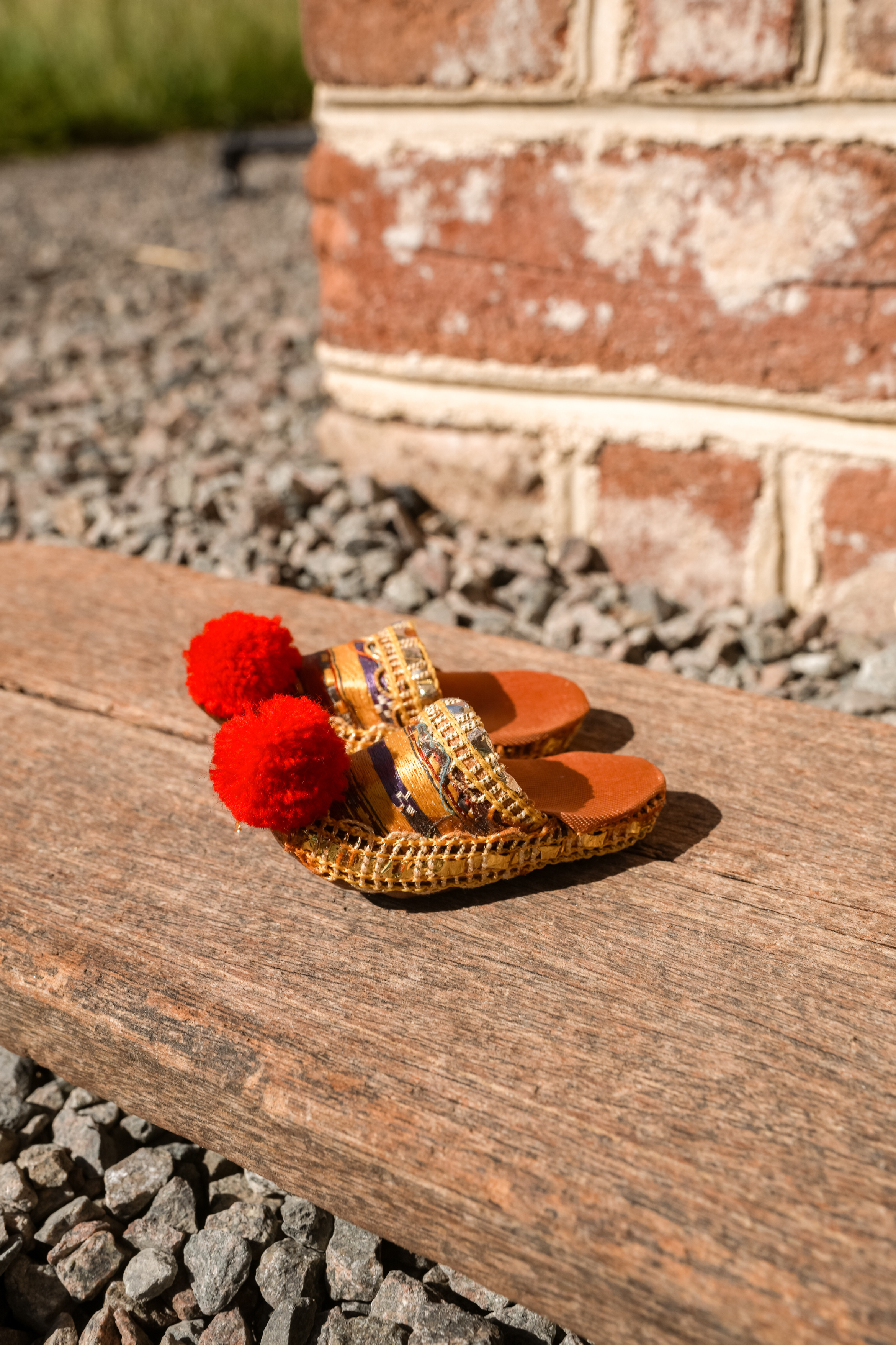 Vintage Miniature Greek 'Tsarouchi' Slippers
