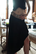Ralph Lauren Purple Label Pleated Asymmetrical Midi Skirt (S-M)