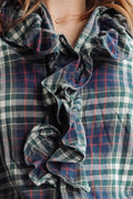 Rugby Ralph Lauren Plaid Ruffle Blouse (XS-S)