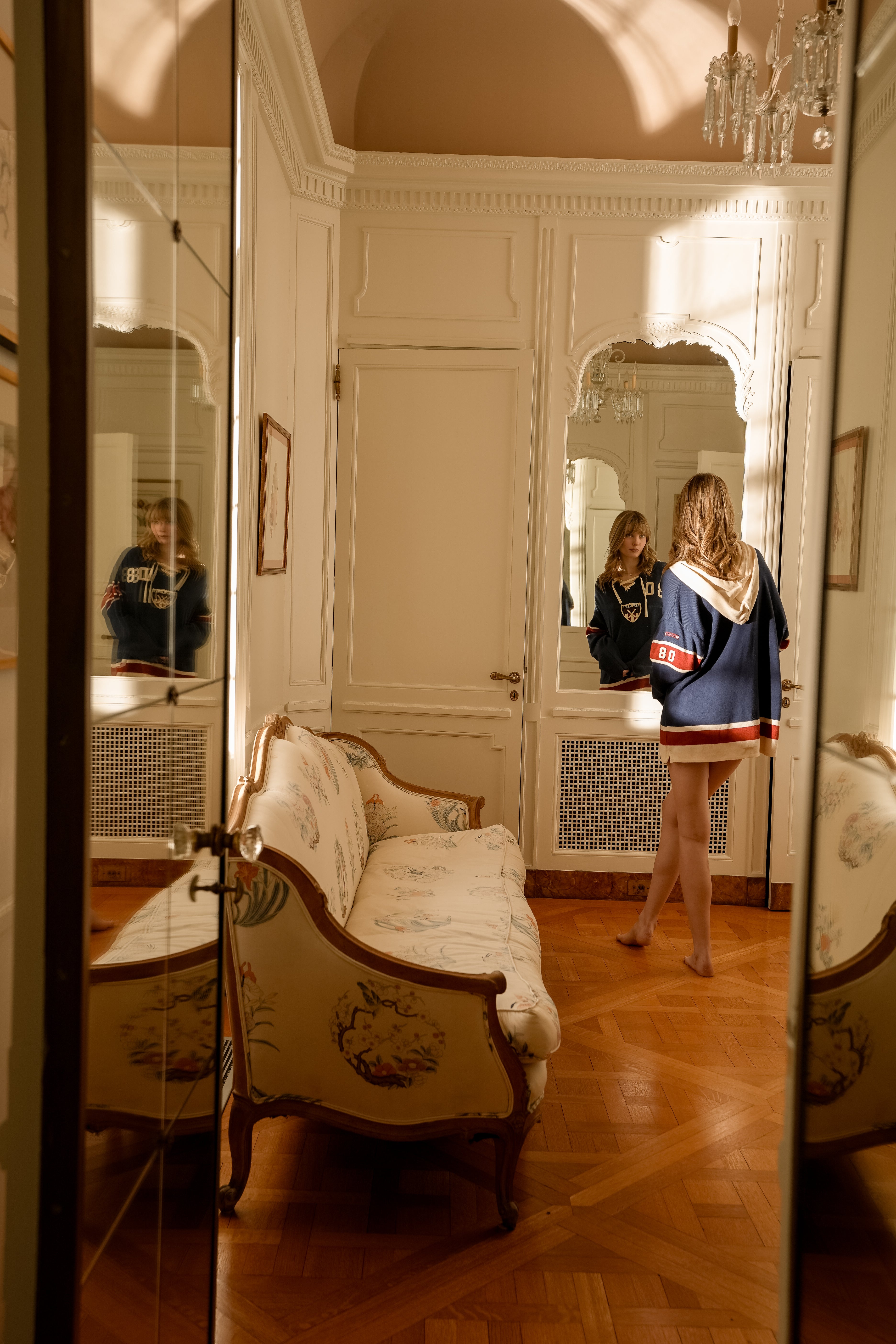 Vintage Lake Placid 1980 Hockey Lace-Up Pullover (One Size)