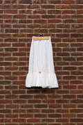 Antique Edwardian white cotton lawn petticoat skirt, 1900s vintage tiered lace maxi skirt, vintage crochet lace flounce skirt, luxury archival vintage clothing, Alex Elle Archives white cotton skirt