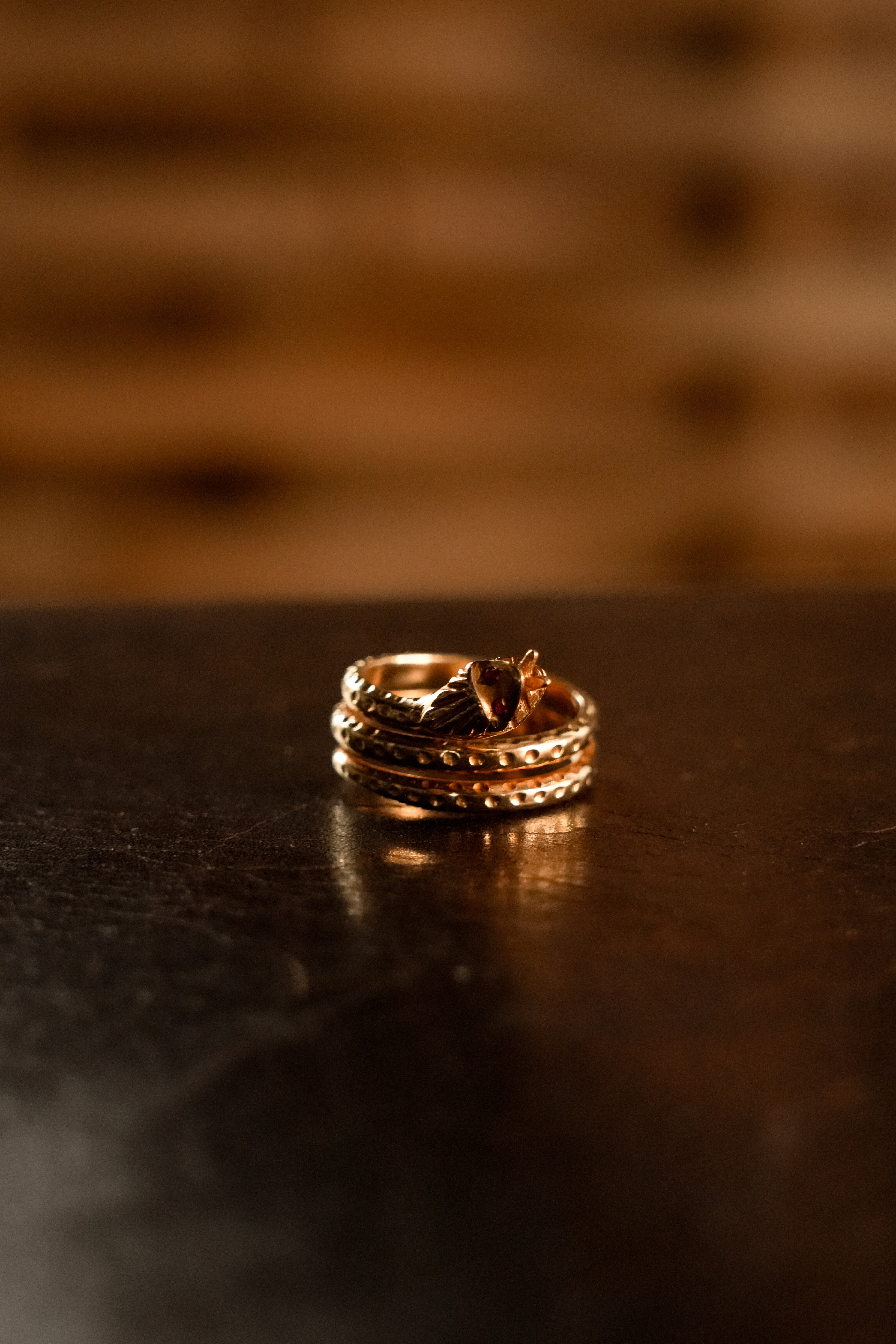 Vintage Sea Serpent Ring | Solid 18K Gold (6)