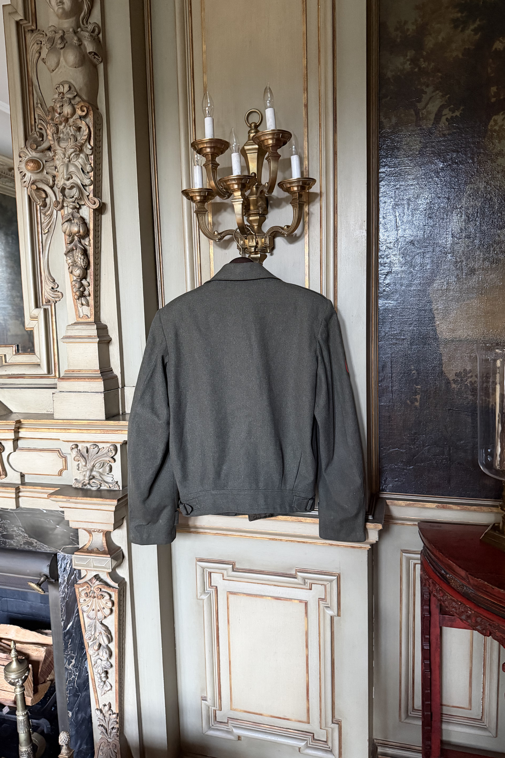 Back view of WWII Korean War era USMC Vandegrift jacket