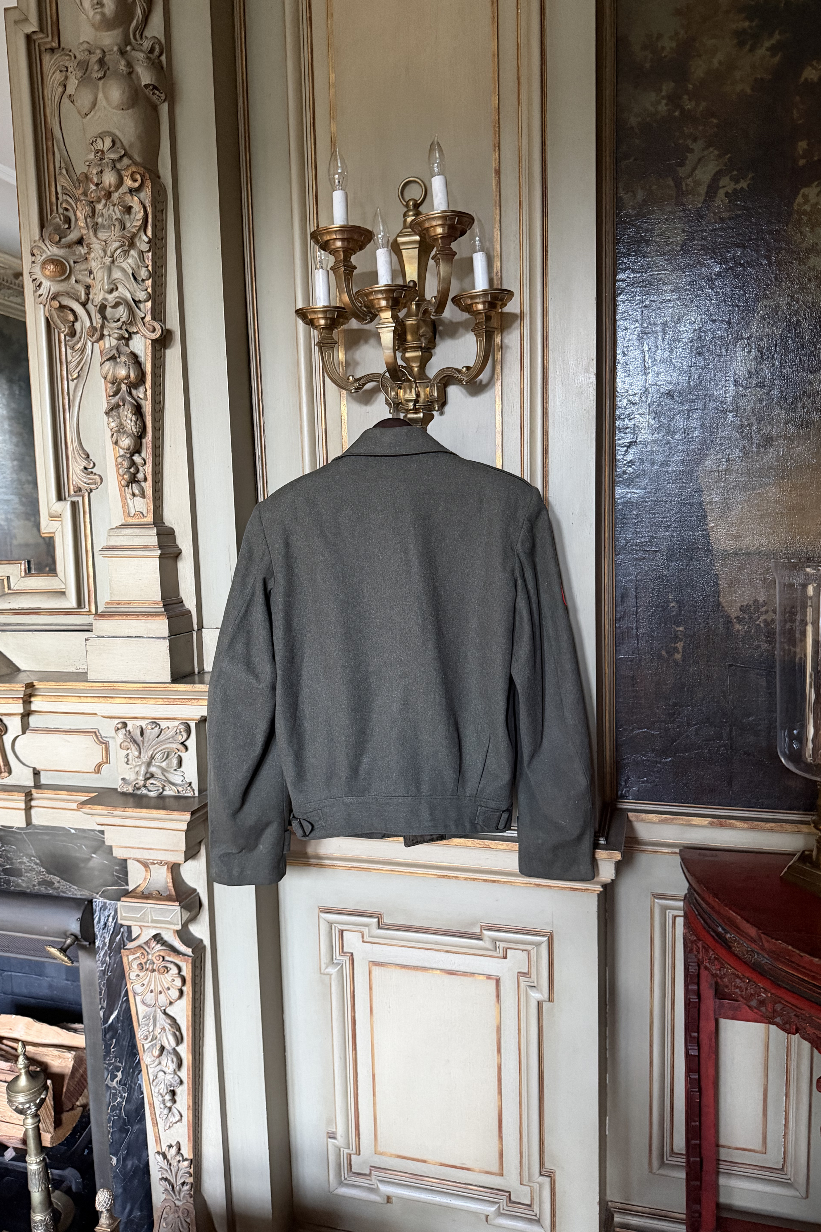 Back view of WWII Korean War era USMC Vandegrift jacket